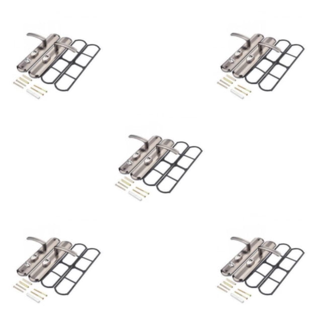 Guardoinrt 1 Pair Security Door Handle Entry Lever Replacement Hardware Accessory 5Set