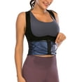 thumbnail image 4 of FUTATA Women Sauna Vest Slimming Workout Tank Top Waist Trainer Slim Polymer Sauna Suit Tummy Control Sweat Enhancing Shapewear with Zipper, 4 of 6