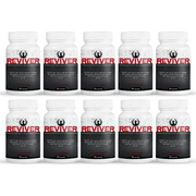 10 Pack Reviver Advanced Electrolyte Salt and Vitamin Formula-60 Capsules x10