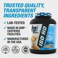 thumbnail image 6 of BPI Sports ISO HD Isolate Protein Powder – 100% Whey Isolate, Protein Powder for Muscle Gain - Vanilla Cookie, 4.8 LBS - 70 Servings, 6 of 8