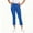 Blue, variant on Nhthy Women's Solid Casual Ankle Length 9/10 Pants, Slim Straight Fit with Side Pockets, Lightweight Daily All Season Trousers Gray L