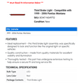 thumbnail image 2 of Third Brake Light - Compatible with 1999 - 2006 Pontiac Montana 2000 2001 2002 2003 2004 2005, 2 of 2