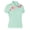 Beach Glass/Citrus Orange, variant on Monterey Club Women's Asym Print Block Golf Polo Shirt #2659