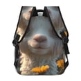 thumbnail image 4 of Honeii Adorable Llama In Flowers Print Backpack for Both Men and Women, Basic Bookbag for College, Work, or Travel,Rucksack Computer Bag-One Size, 4 of 5