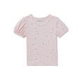 thumbnail image 2 of Nannette Toddler Girl Tee, Overalls and Headband Set, Sizes 2T-4T, 2 of 4
