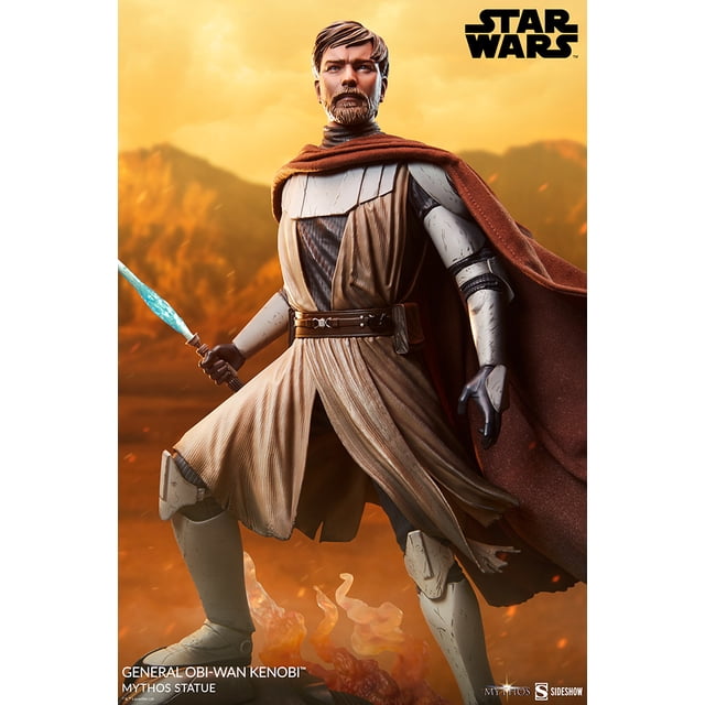 Star Wars Collectible 18 Inch Statue Figure Mythos - General Obi-Wan Kenobi Sideshow 200558