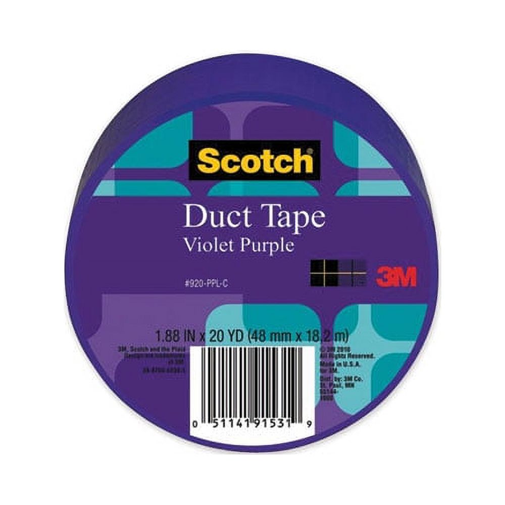 Duct Tape, 1.88" X 20 Yds, Violet Purple | Bundle of 5