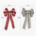 thumbnail image 6 of dianhelloya Large Christmas Bow Red Black Buffalo Plaid Christmas Wreath Bows Christmas Tree Pendant Decor for Christmas Home, 6 of 8