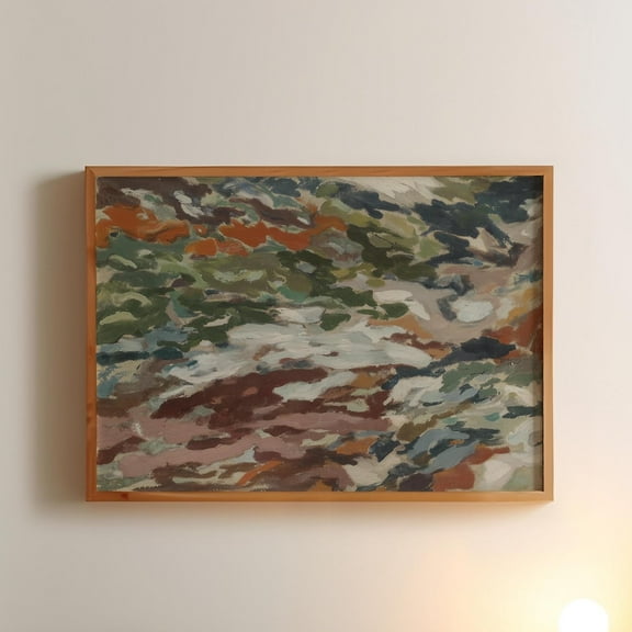 Mid Century Modern Abstract Art Print, Contemporary Colorful Painting Poster, Minimalist Mcm Wall Art, D Abstract Decor UNFRAMED PAPER POSTER, Home Decor, Vintage Gift, Living Room Dercor