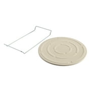 Nordic Ware 2-Piece Pizza Bakeware Set with 13 Ceramic Pizza Stone and Steel Wire Holder