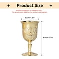 thumbnail image 3 of Mini Gold Goblet, 2pcs Altar Chalice 25ml Holy Altar Chalice Metal Shot Glasses Wine Cup for Wine Liqueur Whiskey, 3 of 9