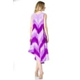 thumbnail image 2 of Sakkas Neja Women's Casual Maxi Summer Sleeveless Loose Fit Tie Dye Tank Dress - 19289-Purple - One Size Regular, 2 of 5