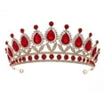 thumbnail image 2 of Vorkoi Rhinestone Princess Tiara Crystal Crown Royal Queen Headpiece for Women Ideal, 2 of 4