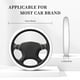 thumbnail image 3 of Balery White Fundas elásticas antideslizantes para volante, funda protectora universal para hombre y mujer, 15 pulgadas, accesorios para coche., 3 of 6