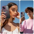 thumbnail image 5 of VENINGO Magnetic Phone Case for iPhone 13 & iPhone 14 Compatible with Mag-safe,Translucent Matte Shockproof Scratch Resistant Phone Case，Hot Pink, 5 of 9