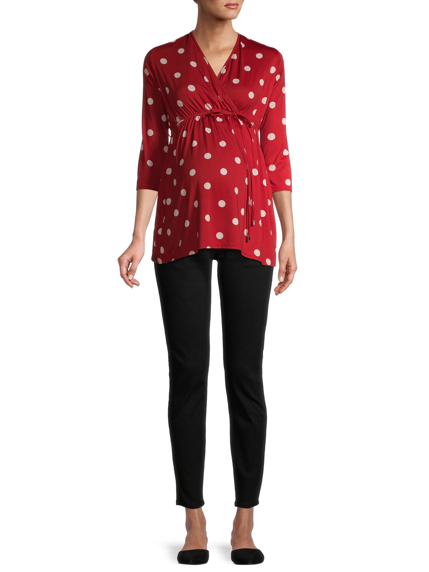 Time and Tru Women’s Maternity Skinny Jeans with Full Panel and 5 Pockets