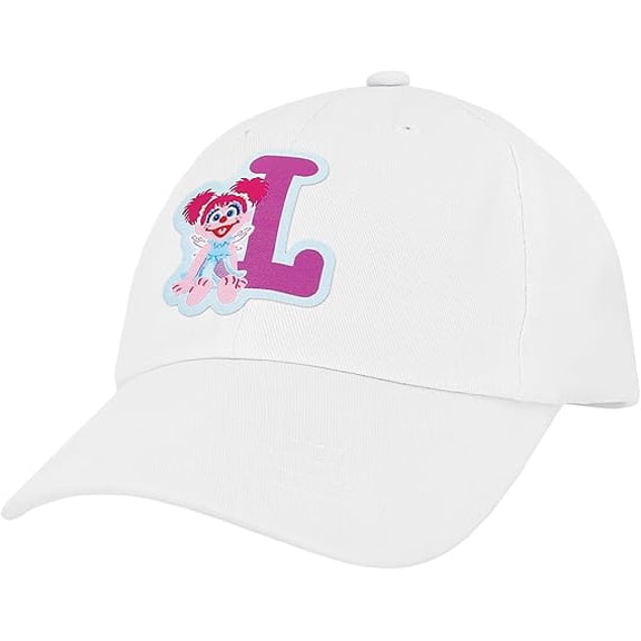 Sesame Street Abby Kids Toddler Cap With Initial, Toddler Boys Hat, Youth Girl Baseball Cap, Cute Toddler Baseball Cap