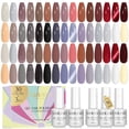 thumbnail image 1 of Set de esmaltes de uñas en gel SAVILAND, 33 unidades, Classic Glitter White, 1 of 7