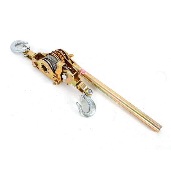 4400 Lbs 2 Ton Hand Puller Heavy Duty Winch Pull Hoist Come Along Cable Lever 2 Hooks for Construction