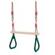 thumbnail image 2 of Barra de columpio trapecio Hugo con anillos de resistencia de columpio de barra s de patio libre p Verde, 2 of 5