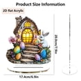 thumbnail image 3 of SLYNSHome Easter Eggs Table Decor Acrylic 2D Rabbit Eggs House Table Centerpieces Decor Spring Bunnies Rustic Decor, 3 of 6