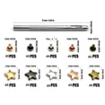 thumbnail image 5 of Star Rivet Tubular Metal Studs for Leather Craft Repairs Decoration, 200 Set, 5 of 6