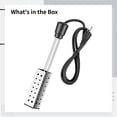 thumbnail image 5 of Calentador de agua de inmersión de 1500 W y 110 V, elemento calefactor de agua eléctrico portátil con protección de seguridad, calentador de cubo de acero inoxidable para viajes de acampada, enchufe e, 5 of 5