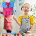 thumbnail image 6 of 2 Pack Kids Art Smock, Toddler Smocks, Children Waterproof Artist Painting Aprons with Long Sleeve and 3 Pockets for Ages 3-5 Painting, Cooking, Eating, 6 of 6