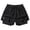 #019-Black, variant on Men's Ice Silk Running Shorts 3-Inch Inseam Double-Layer Breathable Quick-Dry Fitness Training Sports Gift