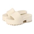 thumbnail image 1 of Sandalias Zuecos G para mujer, chanclas gruesas de plástico impermeables, verano versátil (blanco 9), 1 of 9
