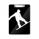 thumbnail image 1 of Saltar el skate Sport Negro silueta Portapapeles Carpeta de escritura Placa de soporte A4, 1 of 4