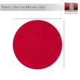 thumbnail image 5 of HOME WEAVERS Waterford Collection Cotton Round Bath Rug, 22" Round, Red, 5 of 9