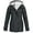 Dark Gray, variant on Women Hooded Lined Waterproof Mid Length Rain Jacket Long Sleeve Windproof Outdoor Hiking Coat With Cargo Pockets 1pc S-XXL True To Size