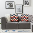 thumbnail image 3 of Acheng  God Bless America Dahlia Red Blue Throw Pillow Covers, 4th of July Patriotic Independence Memorial Day Cushion Case for Sofa Couch,Set of 2 White, 3 of 6