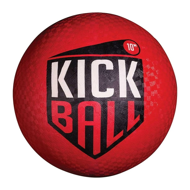 Kickball Franklin Sports de goma roja, 10 pulgadas, para niños