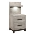 thumbnail image 2 of Fremont & Park Lufkin Nightstand with Wall Panel, 2 of 5