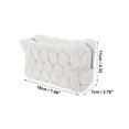 thumbnail image 2 of 1 Pc Bolsa de Maquillaje Portátil Estilo Nube de Burbuja para Mujeres para Viajes Vacacionales Algodón Blanco, 2 of 3