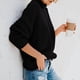 thumbnail image 5 of Suéter de cuello alto elegante para mujer, suéter de punto grueso informal de manga larga de gran tamaño, sudaderas de punto, 5 of 6