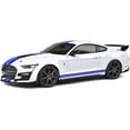 thumbnail image 6 of 2020 Ford Mustang Shelby GT500 White with Blue Stripes "Special Edition" 1/18 Diecast Model Car by Maisto, 6 of 6