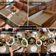 thumbnail image 6 of Placemats Set of 4, Brown Linen Placemats Set of 4, Farmhouse Pure Color Tablemats Washable Placemat Table Decoration for Kitchen Table Dinner Party Home Decor Indoor Outdoor 13x19 Inch, 6 of 8