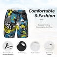 thumbnail image 5 of Haiem Goal Time Men'S Quick-Dry Swim Trunks: Comfortable Beach Shorts With Mesh Lining And Pockets - Ideal For Swimming And Sunbathing Large, 5 of 9