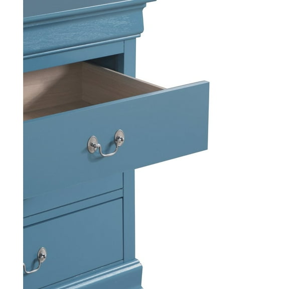 Glory Furniture Louis Phillipe Dresser in Teal Color