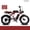 Red, variant on Electric Bike,Electric Mountain Bike,Akez SUPER73 S2 Ebike with 500W Peak Motor,7speed,48V 13AH Battery,Dual Hydraulic Brake,Full Shock Absorption,Electric Dirt Bike for Adult Outdoor Adventure,Black