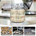 thumbnail image 6 of Yayeee Ashtray with Lid for Cigarette Smokeless Stainless Steel Home Ash Holder, Beige Wildflowers, 6 of 7
