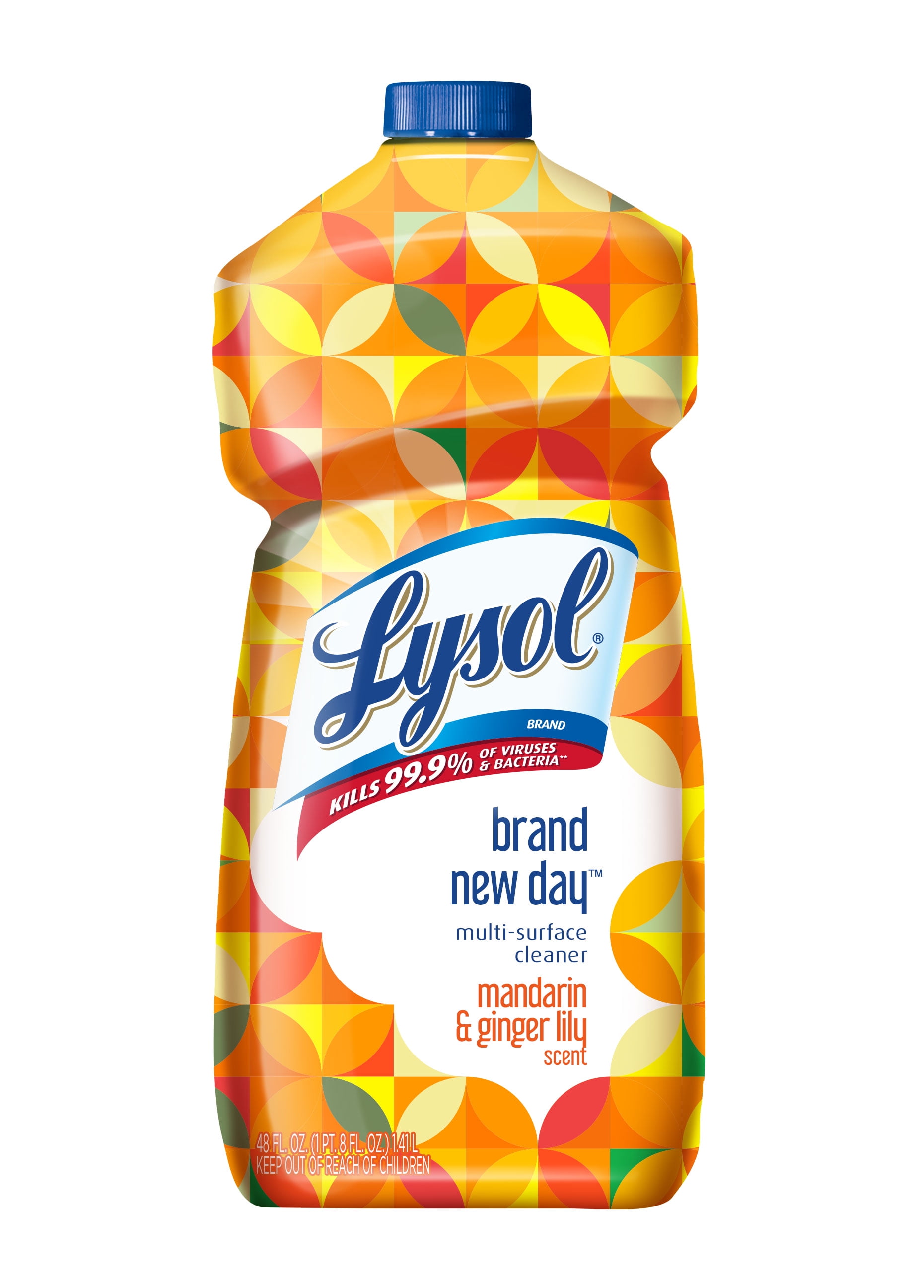 Lysol Multisurface Cleaner, Mandarin & Ginger, 48oz, Brand New Day