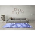 thumbnail image 3 of Ahgly Company Machine Washable Indoor Rectangle Abstract Blue Contemporary Area Rugs, 3' x 5', 3 of 4