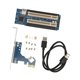 thumbnail image 4 of Tarjeta elevadora PCIE Express X1 a PCI doble Tarjeta elevadora PCIE de amplia aplicabilidad Plug and Play de 6 Gbps con LED azul para Windows Control maestro PCIE a PCI dual ASM1083, 4 of 14