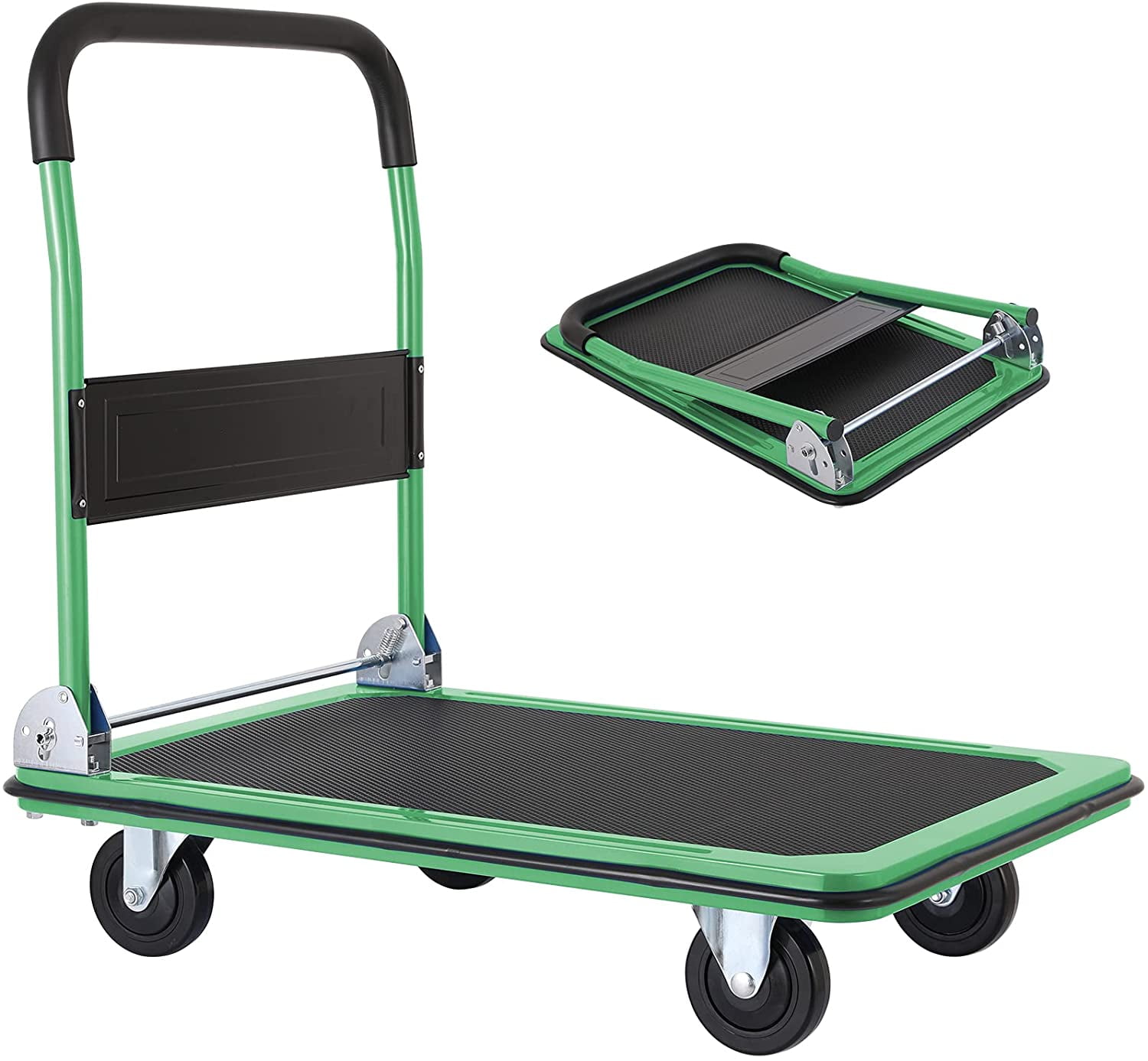 330lb Rolling Platform Cart Dolly Folding Luggage Hand Truck Trolley Heavy Duty 