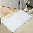 thumbnail image 1 of Carpet 2 Scallop Bathroom Rugs Shaped Rugs Clean Rugs Make The More Comfortable, 1 of 4