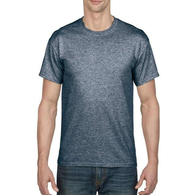 Gildan T-Shirt DryBlend pour Hommes, 2TG, Bleu Marine Foncé Sport Chiné